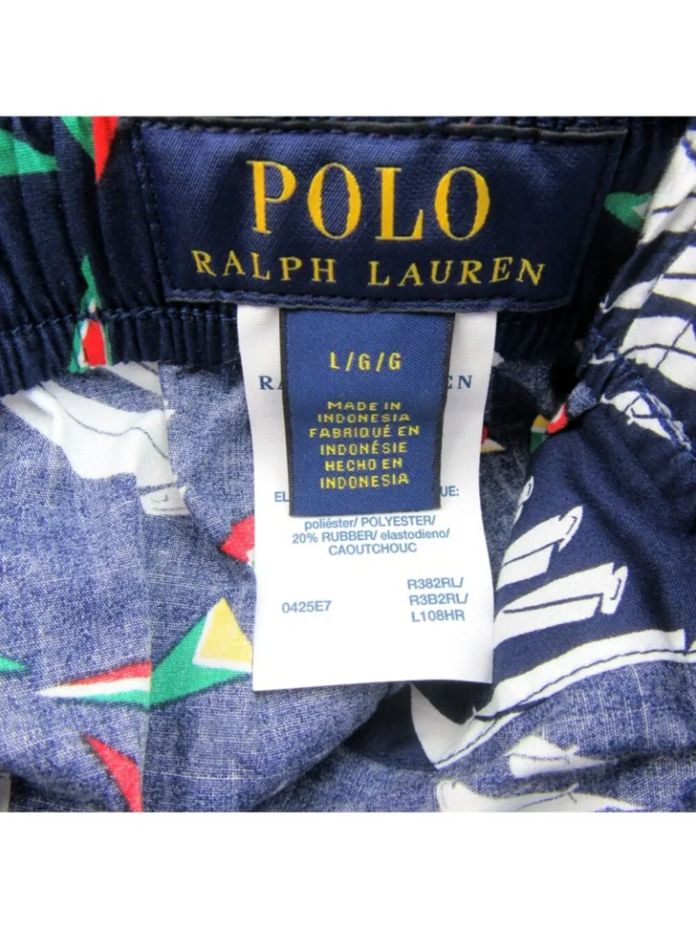 Polo Ralph Lauren Signature Windward Sail Print Boxer Shorts Mens Size Large NEW